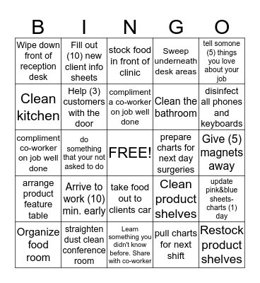 Bayview BINGO Card