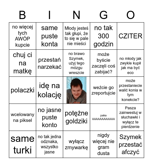 CS:GO Bingo Card