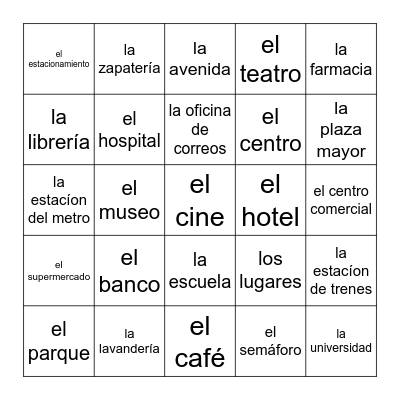 Ch 13 Part 1 Vocab Bingo Card