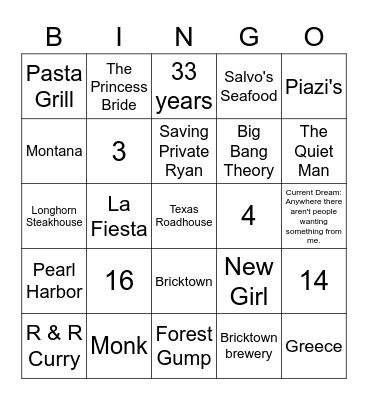 AMS Staff Member Bingo Card