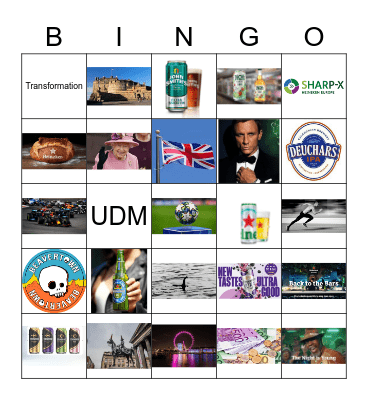 SHARP-X UK Celebration Bingo Card