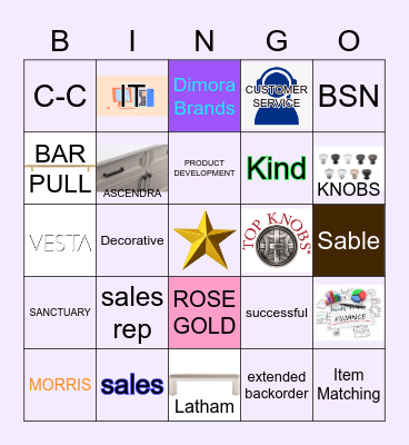 TK Bingo Card