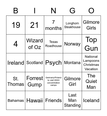 AMS Staff Bingo Card