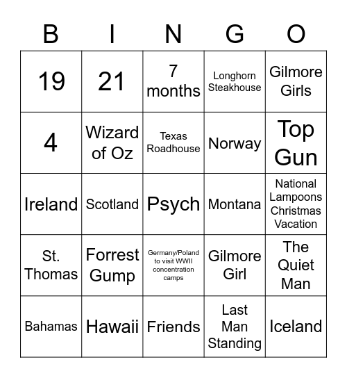 AMS Staff Bingo Card