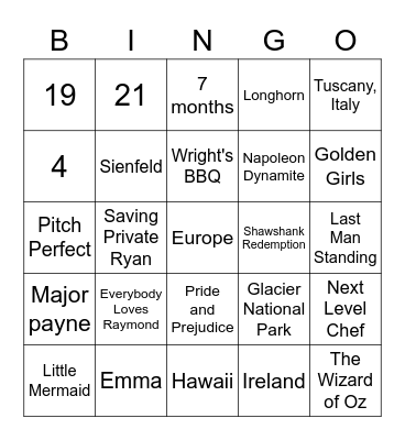 AMS Staff Bingo Card