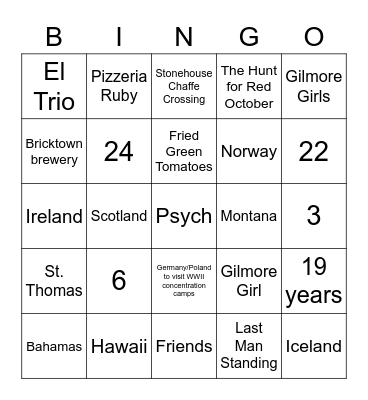 AMS Staff Bingo Card