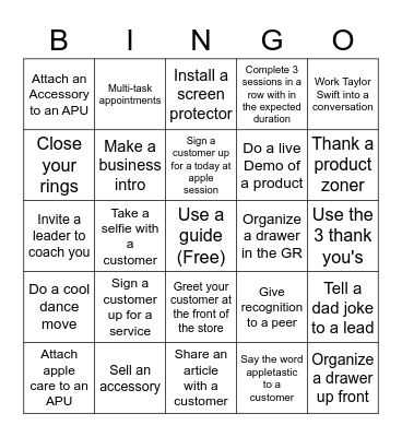 Launch Bingo GB Bingo Card