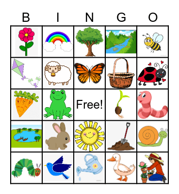 Spring Bingo Card