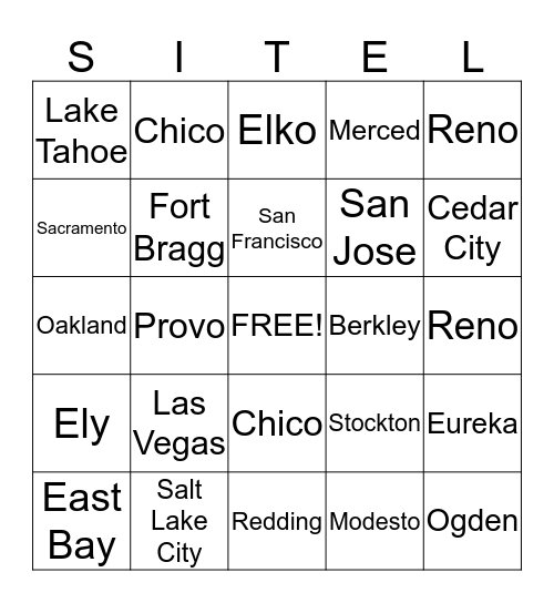 Sitel Attendance Bingo Card