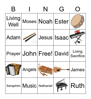 Live to worship Bingo Card
