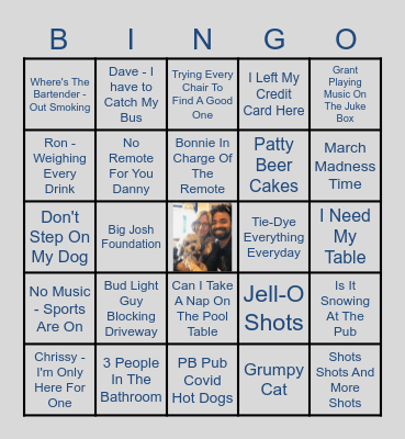 Carly's Bridal Shower Bingo Card