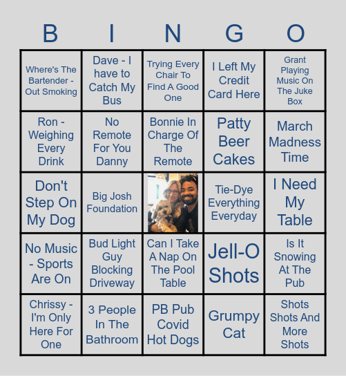 Carly's Bridal Shower Bingo Card