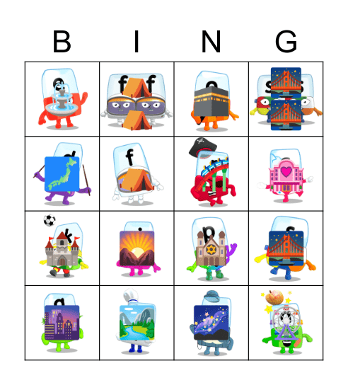 Alphablocks Phase 2 Bingo Card