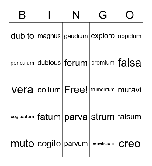 Primer A- Ch. 9&11 Bingo Card