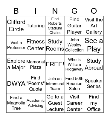 DISC 100 BINGO! Bingo Card