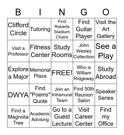 DISC 100 BINGO! Bingo Card