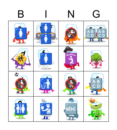 Alphablocks Phase 2 Bingo Card