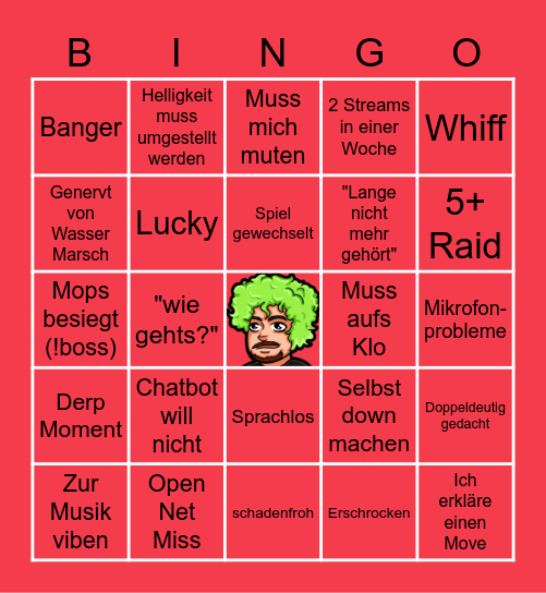 Lehonno Bingo Card