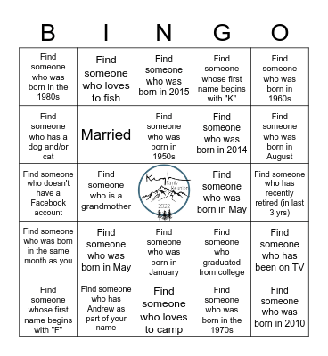 Family Reunion Bingo Card