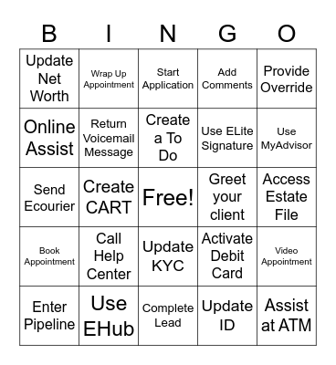 Advisor - All Day Bingo Card