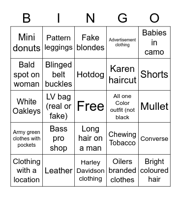 Expo level 2 Bingo Card