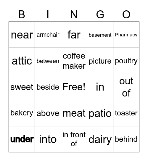 Conversation G - Review Bingo Card