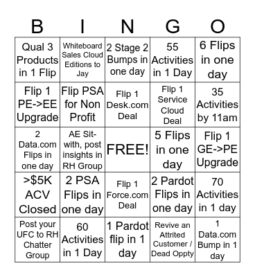 Road House BINGO!! Bingo Card