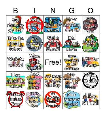 Attendance Bingo Card