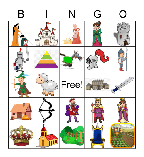 MIDDLE AGES Bingo Card