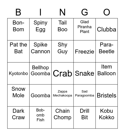 Zekky's Bingo Card (Round 1) Bingo Card