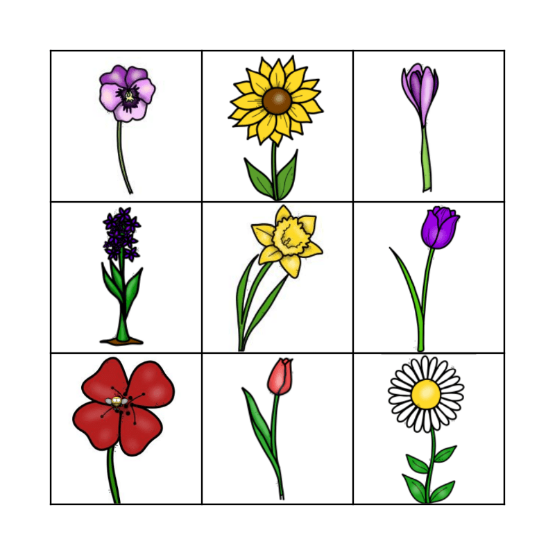 BLOEMEN BINGO Card