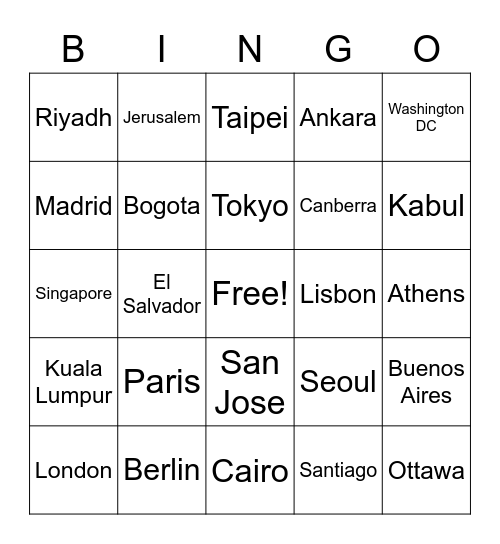 WW BINGO Card