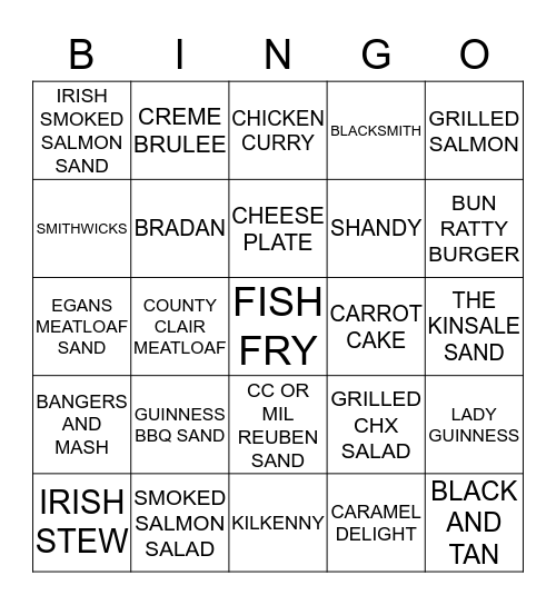 CLARKE Bingo Card