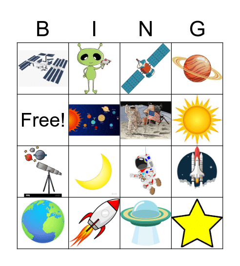 A station in space ! Bingo Card