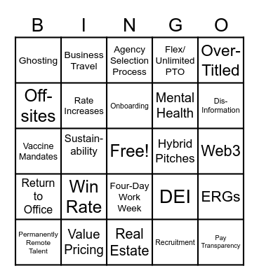 LEADER ROUNDTABLE Bingo Card