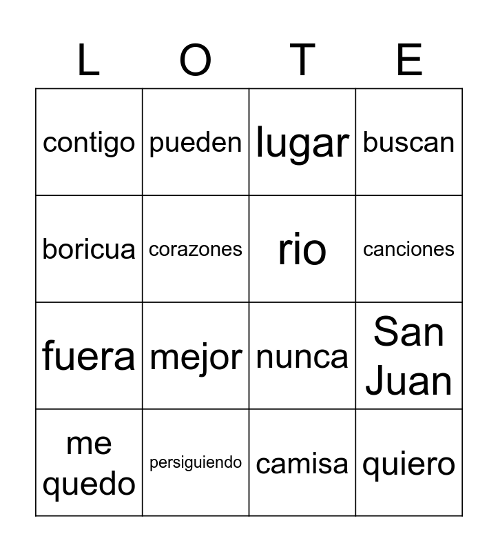 Locura de Marzo Finales 2022 Bingo Card