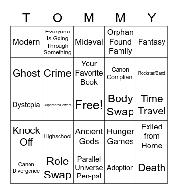 AU Bingo Card