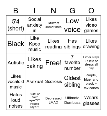 Treasure Bingo Card