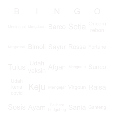 Soobin Bingo Card