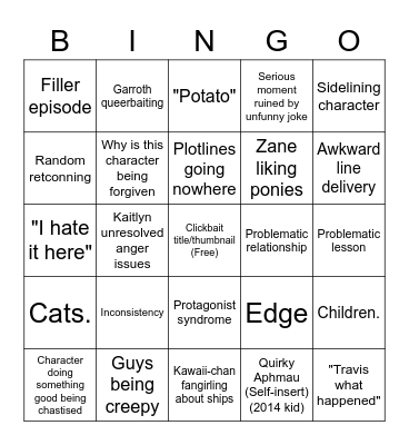 Aphmau Bingo v2 Bingo Card