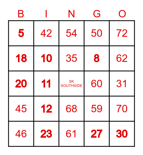 KK ASSEMBLY 2022 Bingo Card