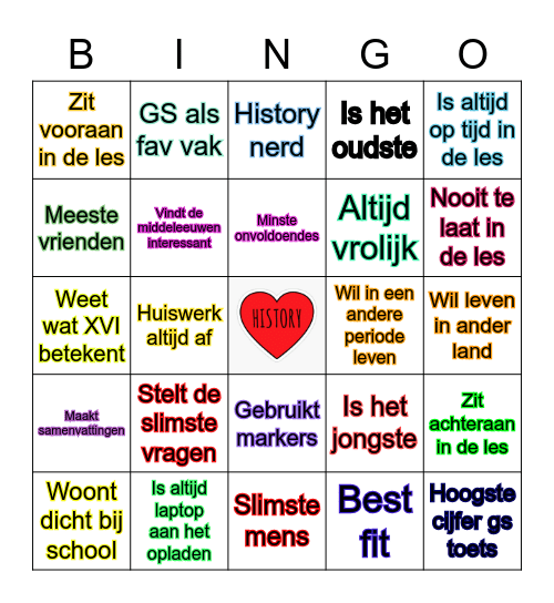 Icebreaker Bingo Card