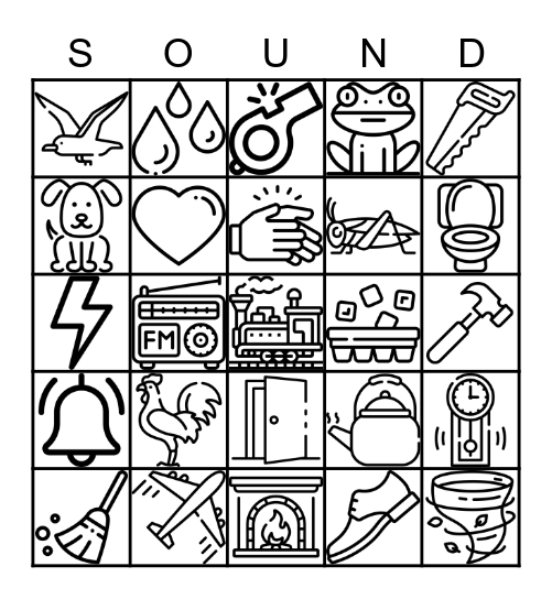 Sound Bingo Card