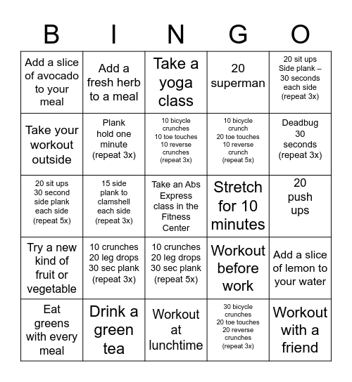 GR333N ABsolutely April Bingo Card