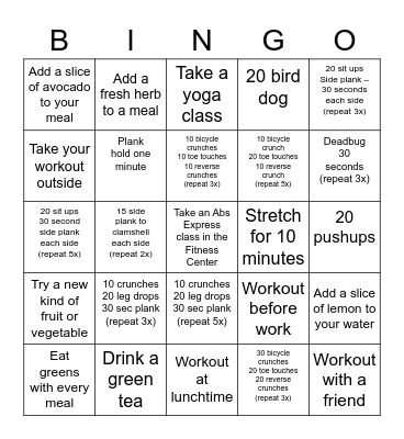 GR333N ABsolutely April Bingo Card