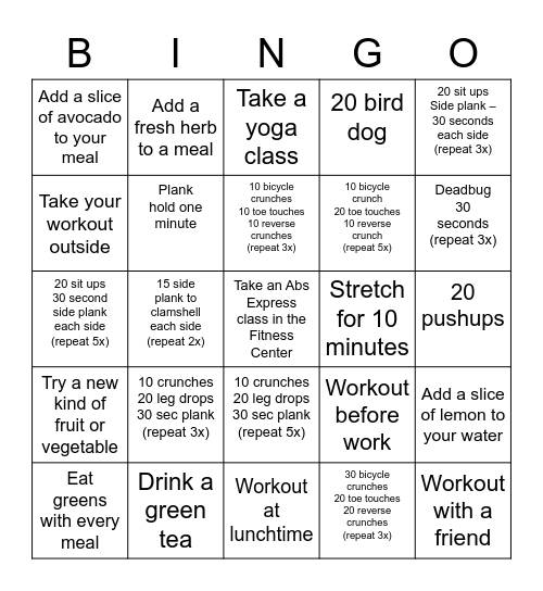 GR333N ABsolutely April Bingo Card