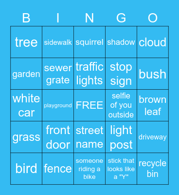 Peer Mentor Bingo Card