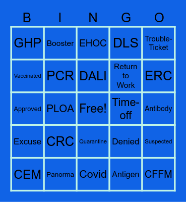 CRC Bingo Card