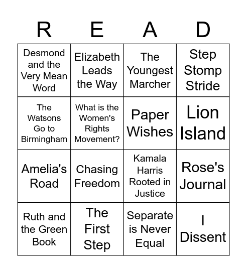 Module 4 Book Bingo Card
