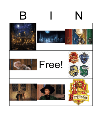 Harry Potter 7 Bingo Card